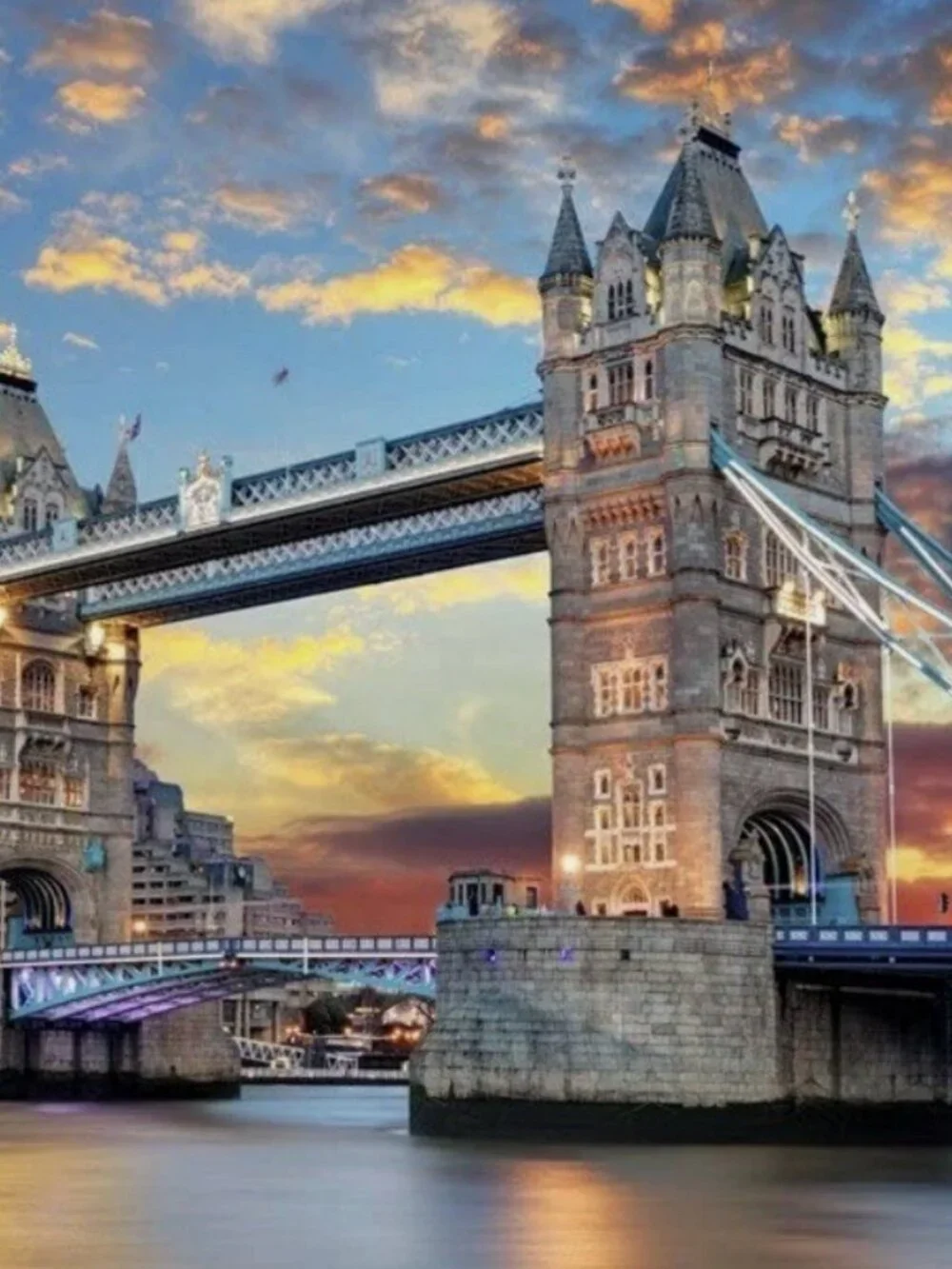 1000 Pieces Jigsaw Puzzle , Landon Bridge Size 30 x 20 inch once completed- NEW